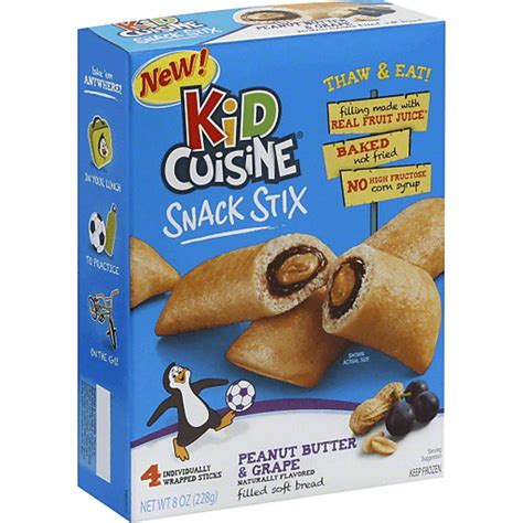 Kid Cuisine Snack Stix Peanut Butter & Grape - 4 CT | Frozen Foods | Superlo Foods