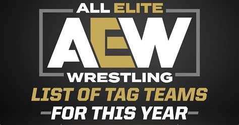 AEW Roster 2023 List of Tag Teams, Factions & Stables of Wrestlers in ...