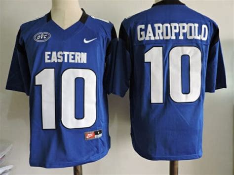 Eastern Illinois #10 JIMMY GAROPPOLO College Football Jersey Blue – Top ...