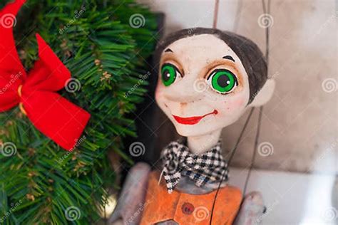 String Operated Handmade Ceramic Puppet Close Up Editorial Photography ...