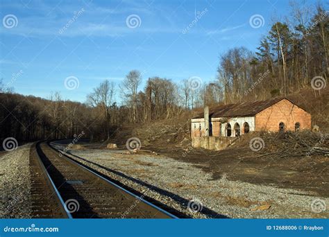 Old cannery stock photo. Image of trees, gravel, tracks - 12688006