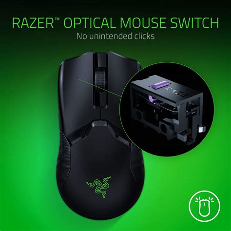 Razer Viper Ultimate Hyperspeed Lightweight Wireless Gaming Mouse & RGB ...