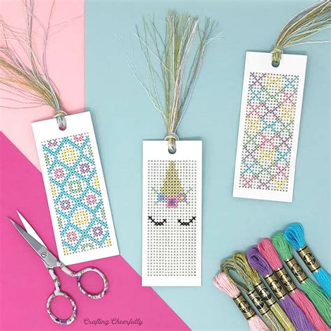 Christmas and Winter Cross-Stitch Bookmarks - Crafting Cheerfully