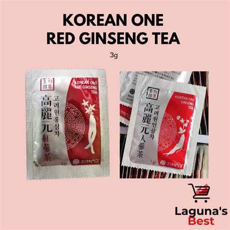 Korean One Red Ginseng Tea and Korean One Ginseng Tea, 3g | Lazada PH