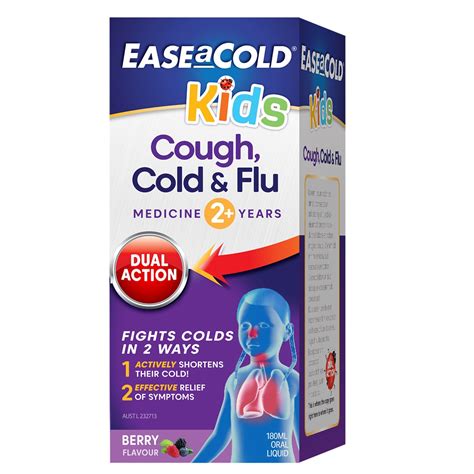 Ease a Cold Kids Cough Cold & Flu Liquid Berry Flavour 180ml