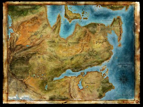 Map of Thedas - Dragon Age: Origins Wallpaper (12845705) - Fanpop