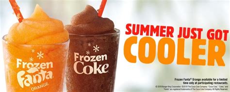 Burger King Brings Back Frozen Fanta Orange and Frosted Frozen Coke ...