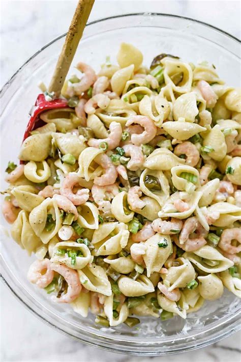 Easy Shrimp Pasta Salad Recipe - foodiecrush .com