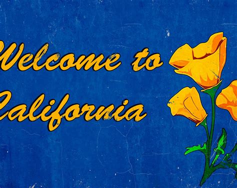 Welcome to California METAL Road Sign FREE SHIPPING | Etsy