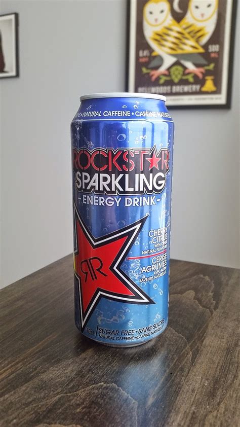 What I Drink At Work: Rockstar Sparkling Energy Drink Cherry Citrus Review