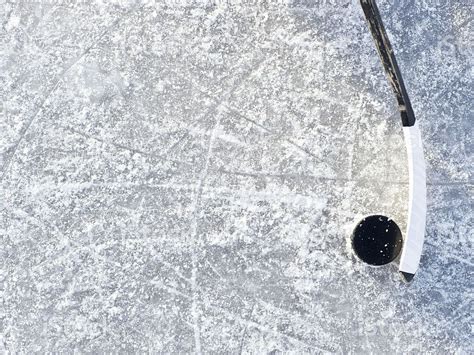 🔥 Download Ice Hockey Background With Stick Puck And Snow On It At by ...