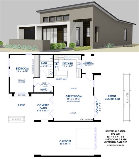 Universal Casita House Plan | 61custom | Contemporary & Modern House Plans