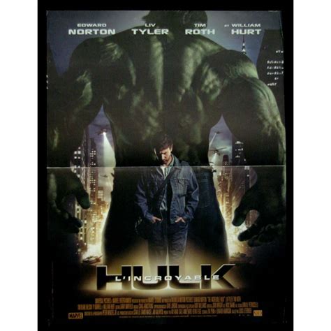 THE INCREDIBLE HULK French Movie Poster 15x21 ''08 Edward Norton