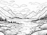 Tundra Themed Coloring Fun  Page sketch template