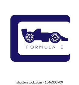 Illustration Formula E Logo Blue Stock Vector (Royalty Free) 1546303709 ...