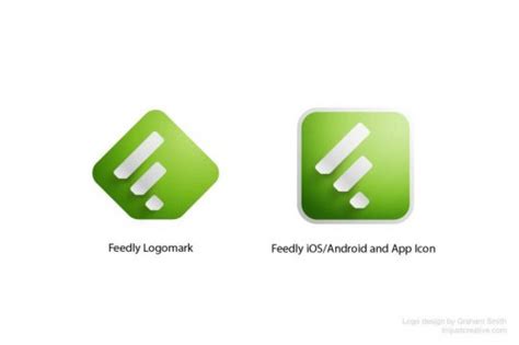 Feedly Logo & Application Icons Designed by Graham Smith