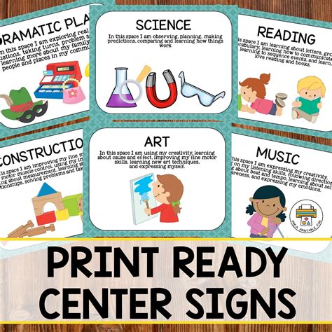 Here are your free Learning Center Signs! | Flodesk | Preschool center signs, Learning centers ...