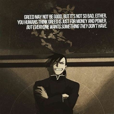 Greed Fullmetal Alchemist Brotherhood | Fullmetal alchemist quotes, Fullmetal alchemist ...