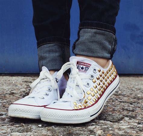 How To Make Your Own DIY Studded Converse | Studded converse, Diy ...