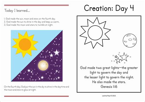 Sunday School Creation: Sun, Moon and Stars | Sunday school, Toddler sunday school, Sunday ...