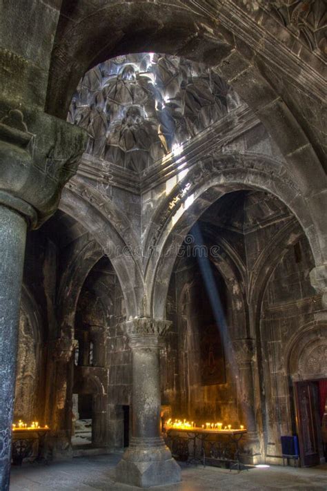 Light Inside the Geghard Monastery Stock Image - Image of armenian, unesco: 43041781