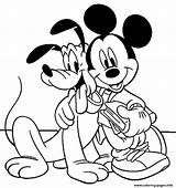 Mickey Mouse Clubhouse Coloring Pages Pluto sketch template
