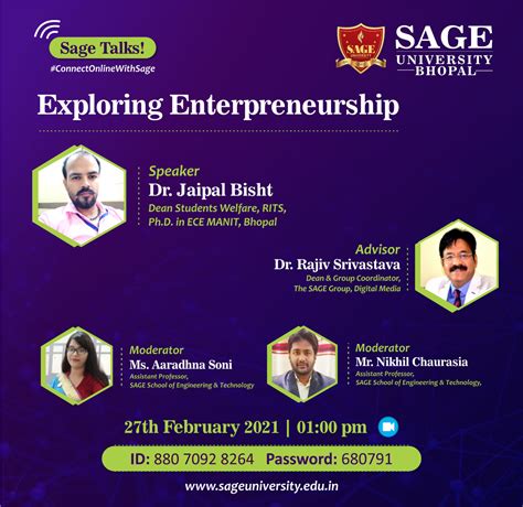 SAGE Talk|SAGE University Bhopal