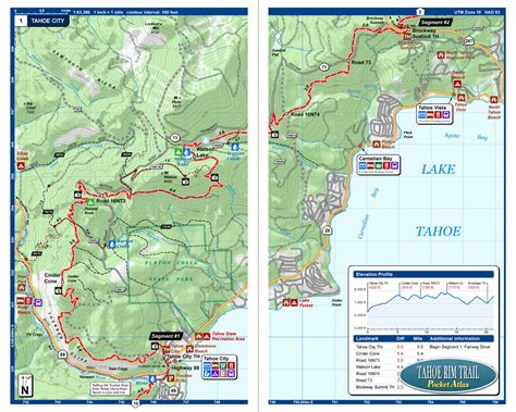 Tahoe Rim Trail Pocket Atlas | Tahoe Rim Trail Map | Blackwoods Press