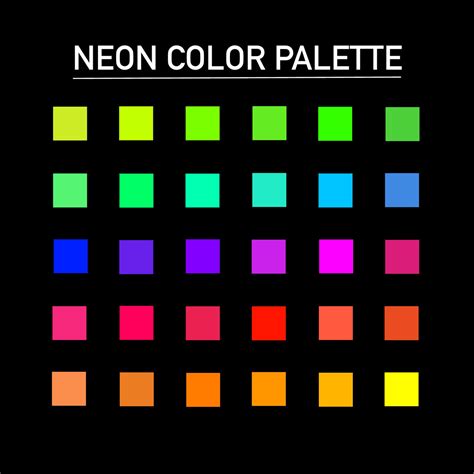 Neon Procreate Color Palette – Blush River Design