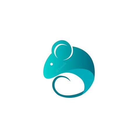 Premium Vector | Mouse logo design template, vector illustration