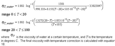 Calculating Viscosity - Sednterp