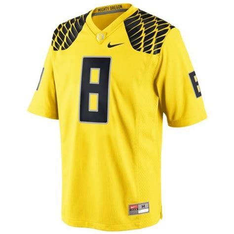 Nike Oregon Ducks Replica Football Jersey - #8 Yellow