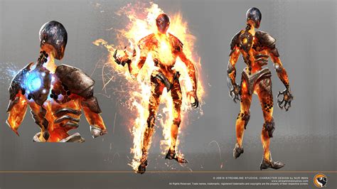 ArtStation - Character Concept for Cinder Killer instinct.