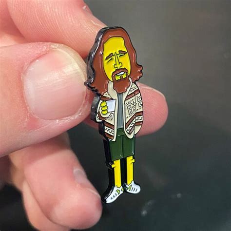 Big Lebowski Dude Sweater Enamel Hat Pin - Etsy