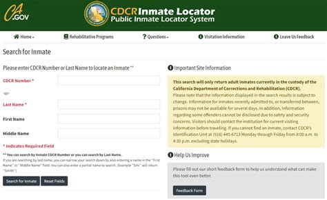 California Inmate Search: A Comprehensive Guide