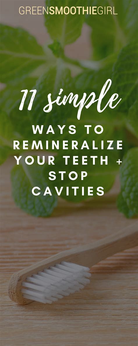 11 Simple Ways to Remineralize Your Teeth & Stop Cavities | Heal cavities, Cavities, Teeth health
