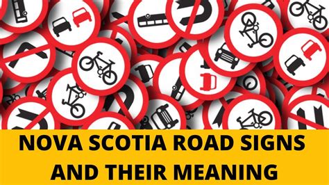 NOVA SCOTIA ROAD SIGNS/TRAFFIC SIGNS WITH MEANING | DRIVING LICENSE TEST CANADA | LICENSE 2024 ...