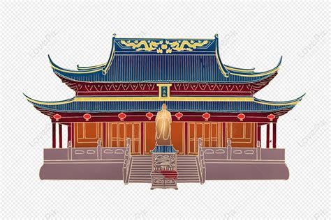 Confucianism Temple Drawing