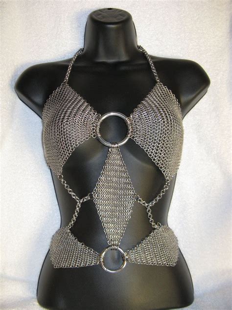 Diamond Chainmail Top by DeviantChainMaille on deviantART | Chain mail, Chainmail jewelry, Chain