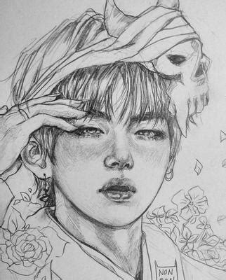 BTS Drawings and My Regular Drawing : )