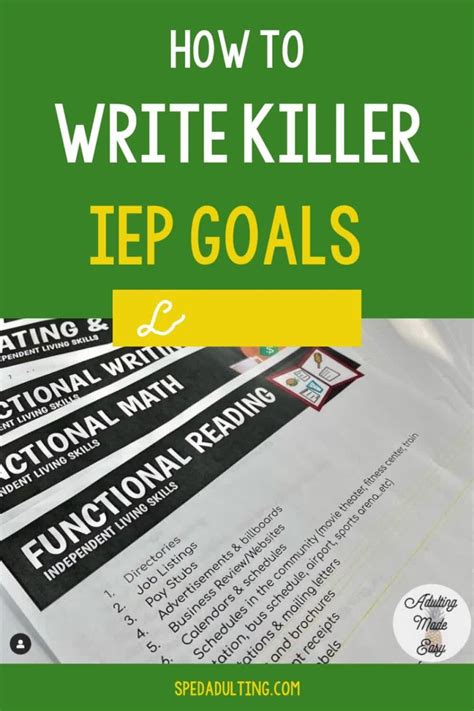 5 tips to make writing iep goals easier – Artofit