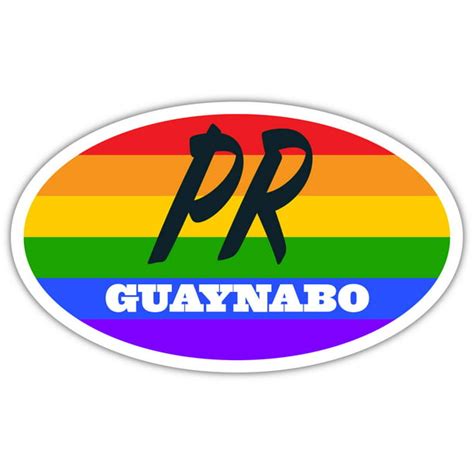 Guaynabo PR Puerto Rico Guaynabo County Rainbow Pride Flag 6 Stripes ...