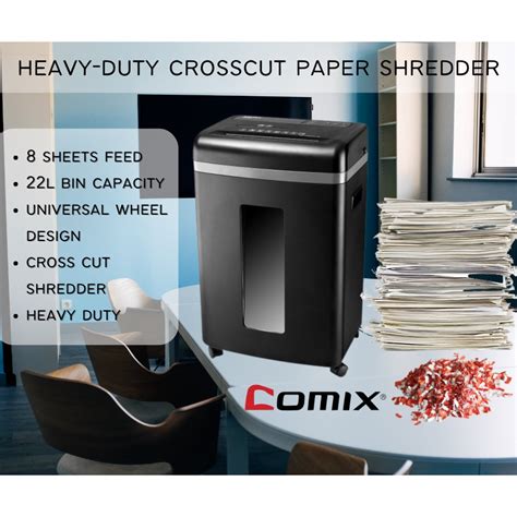 COMIX S3508D Cross-Cut Heavy-Duty Paper Shredder | Shopee Philippines