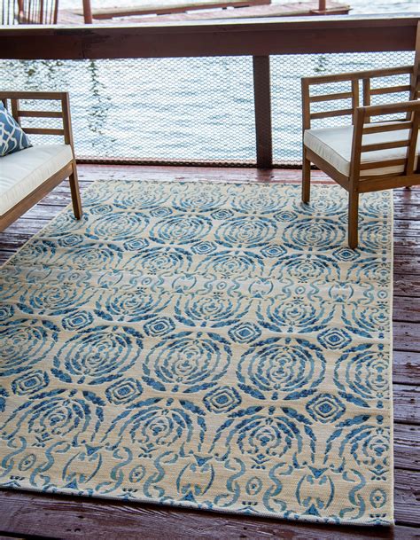 Beige 10' x 12' Outdoor Modern Rug | eSaleRugs