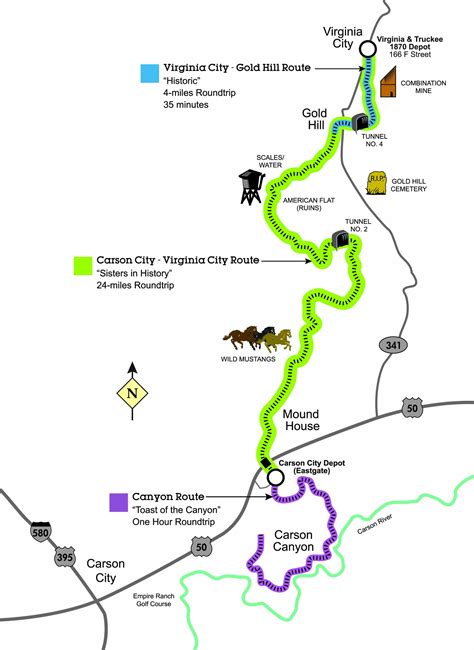 Virginia And Truckee Railroad Map - World Time Zone Map