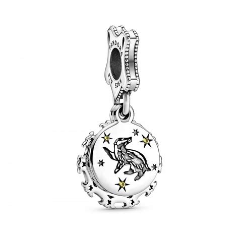 Pandora Harry Potter, Hufflepuff Dangle Charm 798832C01 | Francis & Gaye Jewellers