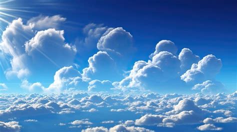 Premium AI Image | Sky clouds scene HD 8K Vector illustration wallpaper ...