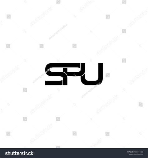 Spu Letter Original Monogram Logo Design Stock Vector (Royalty Free ...