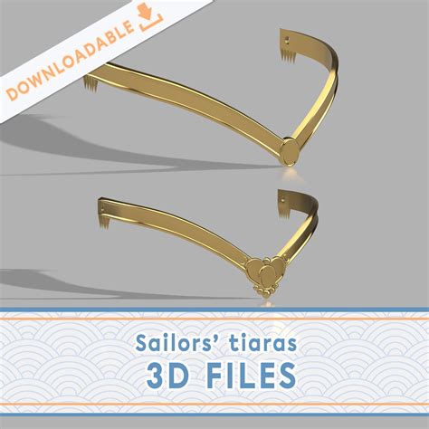 STL file Sailor moon tiaras | Manga & anime version 3D files・3D printer model to download・Cults