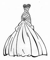 Dress Coloring Pages sketch template